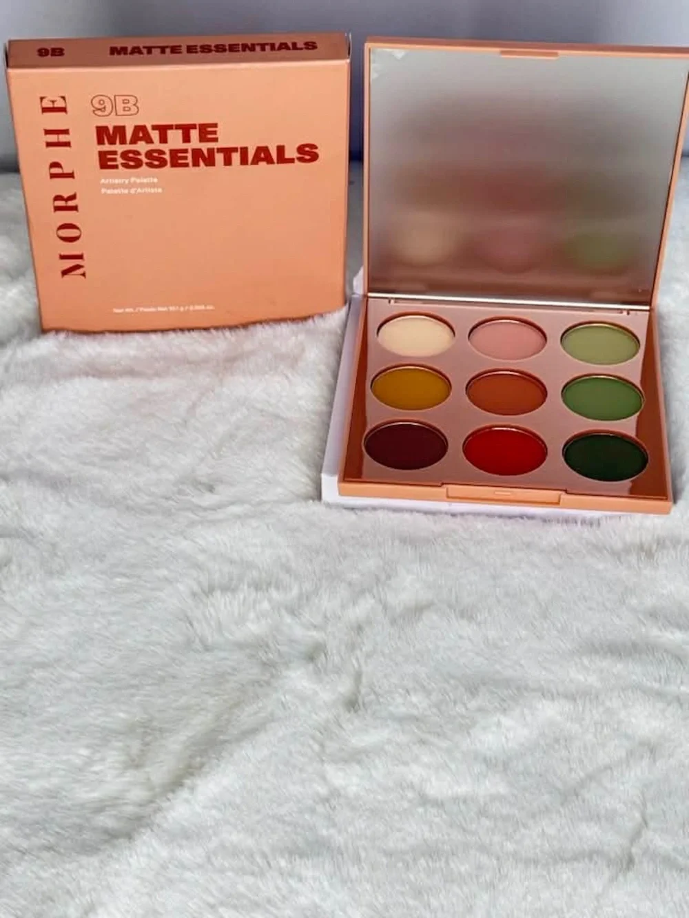 Morphe Matte Essentials 9B Palette — Pink, Red, Mustard & Green Shades